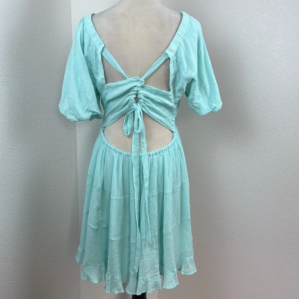 Free People Perfect Day Mini in Clear Skies Size Large NWT - Picture 5 of 15